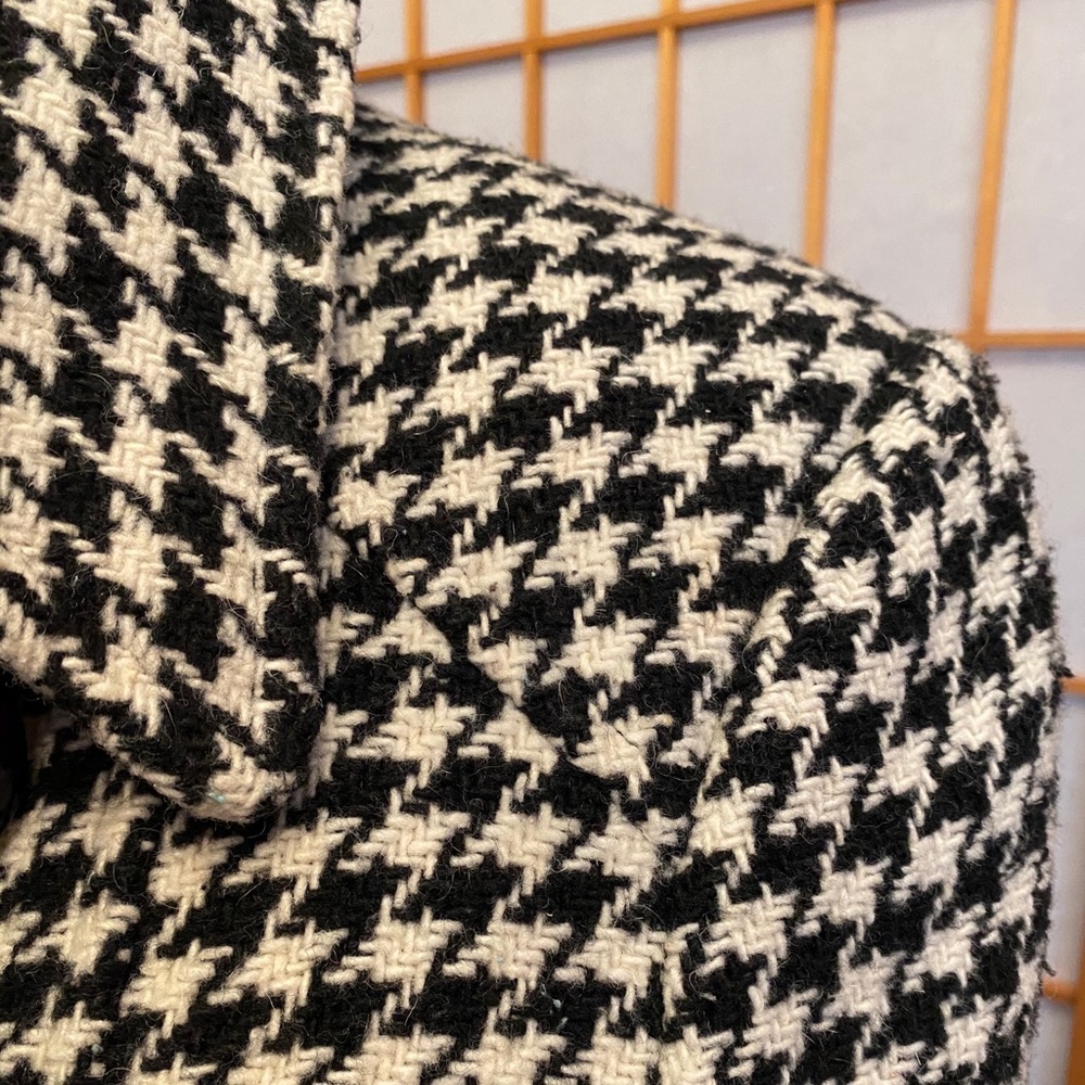 Mudd Wool Blend Houndstooth Coat - 🤍 size M 🖤 - Picture 5 of 8